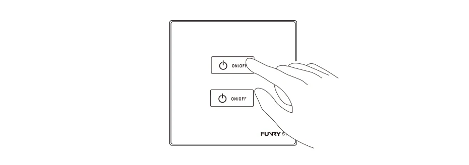 Funry ST2 2Gang EU Standard Touch Screen Smart Switch Surface Waterproof Tempered Glass 170-240V RF433MHz Lighting Touch Switch 20
