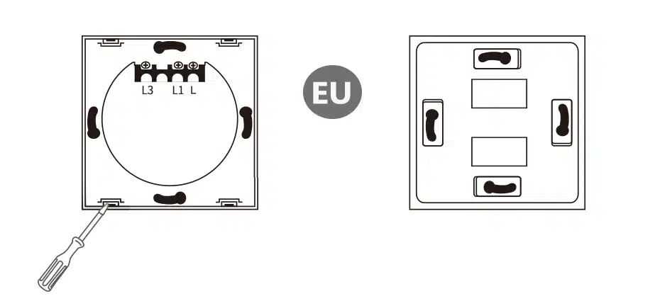 Funry ST2 2Gang EU Standard Touch Screen Smart Switch Surface Waterproof Tempered Glass 170-240V RF433MHz Lighting Touch Switch 22