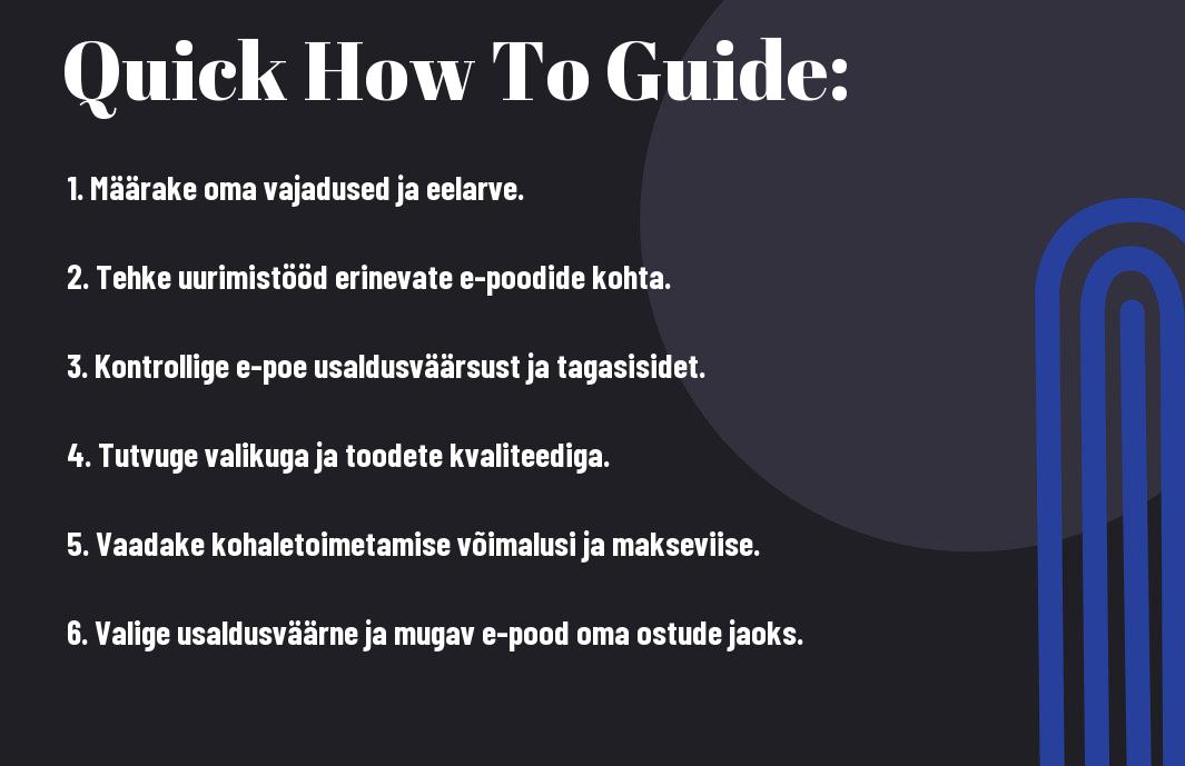 Parim e-pood Eestis - Kuidas valida oma lemmik? | kujundav pilt e-kaubamaja pildikogust