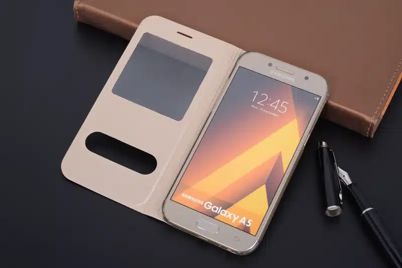 Asuwish Flip Cover Leather Case For Samsung Galaxy A5 2017 A3 2017 A7 2017 SM A320 A320F A520 A520F A720 A720F View Phone Case 5