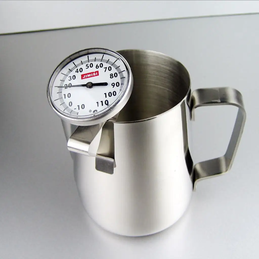 Read 5.3 Inches Dial Thermometer, Great for The Coffee Drinks,Chocolate Milk Foam, Grilling BBQ Barbecue Grill Kitchen