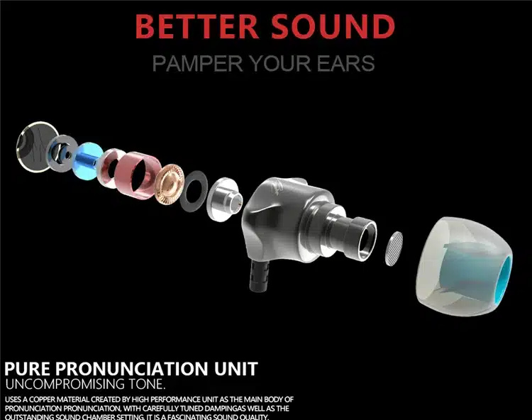 Earphones QKZ DM7 Special Edition Gold Plated Housing Headset Noise Isolating HD HiFi Earphone auriculares fone de ouvido 18