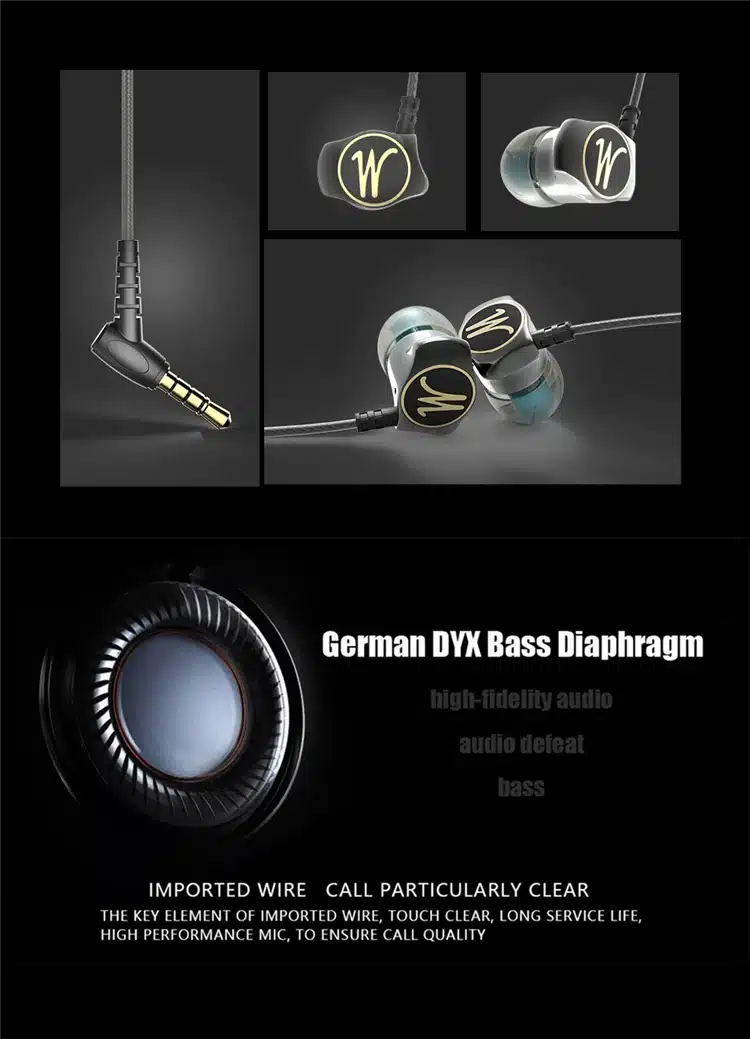 Earphones QKZ DM7 Special Edition Gold Plated Housing Headset Noise Isolating HD HiFi Earphone auriculares fone de ouvido 21