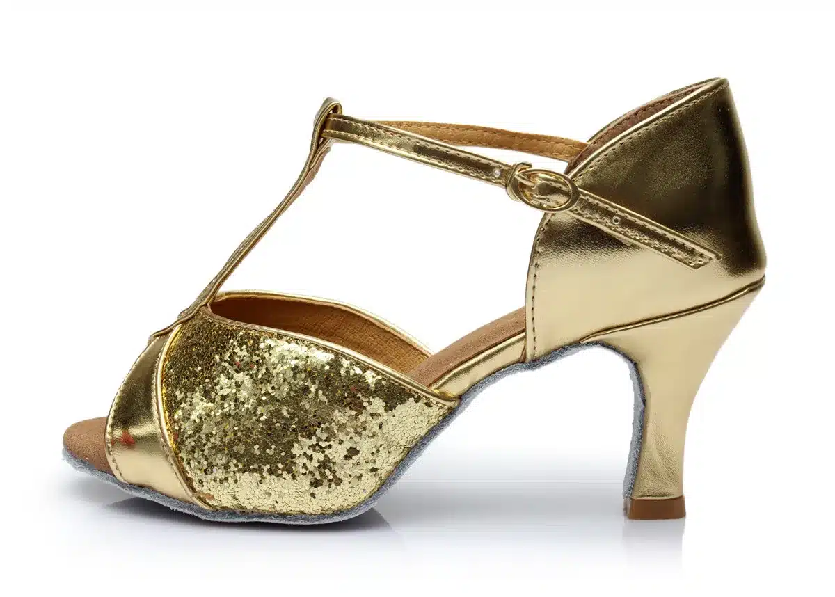 Hot Sale women's Latin dance shoes square and thin heel high quality ladies salsa dance shoes 4