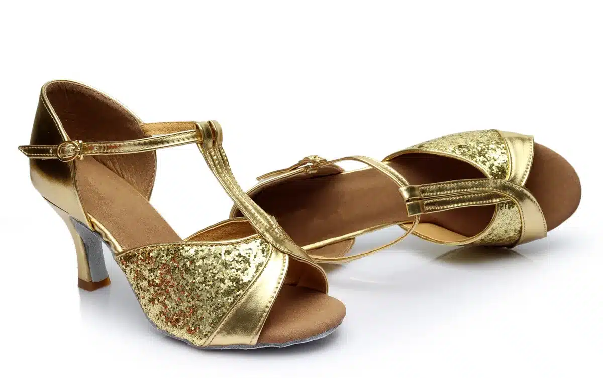 Hot Sale women's Latin dance shoes square and thin heel high quality ladies salsa dance shoes 6