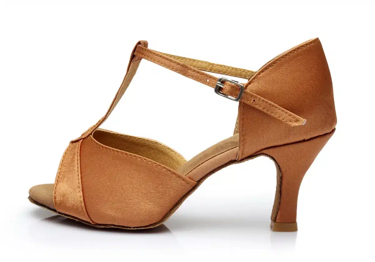 Hot Sale women's Latin dance shoes square and thin heel high quality ladies salsa dance shoes 14