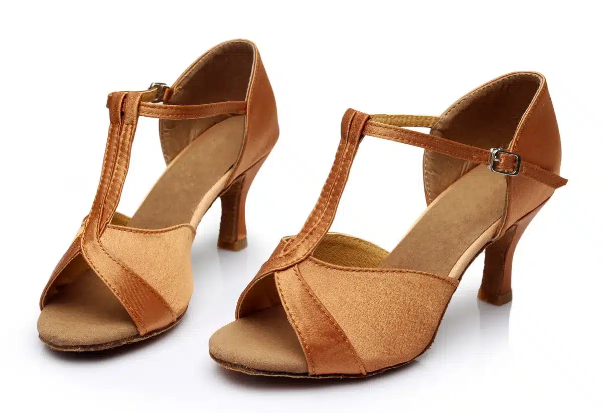 Hot Sale women's Latin dance shoes square and thin heel high quality ladies salsa dance shoes 15