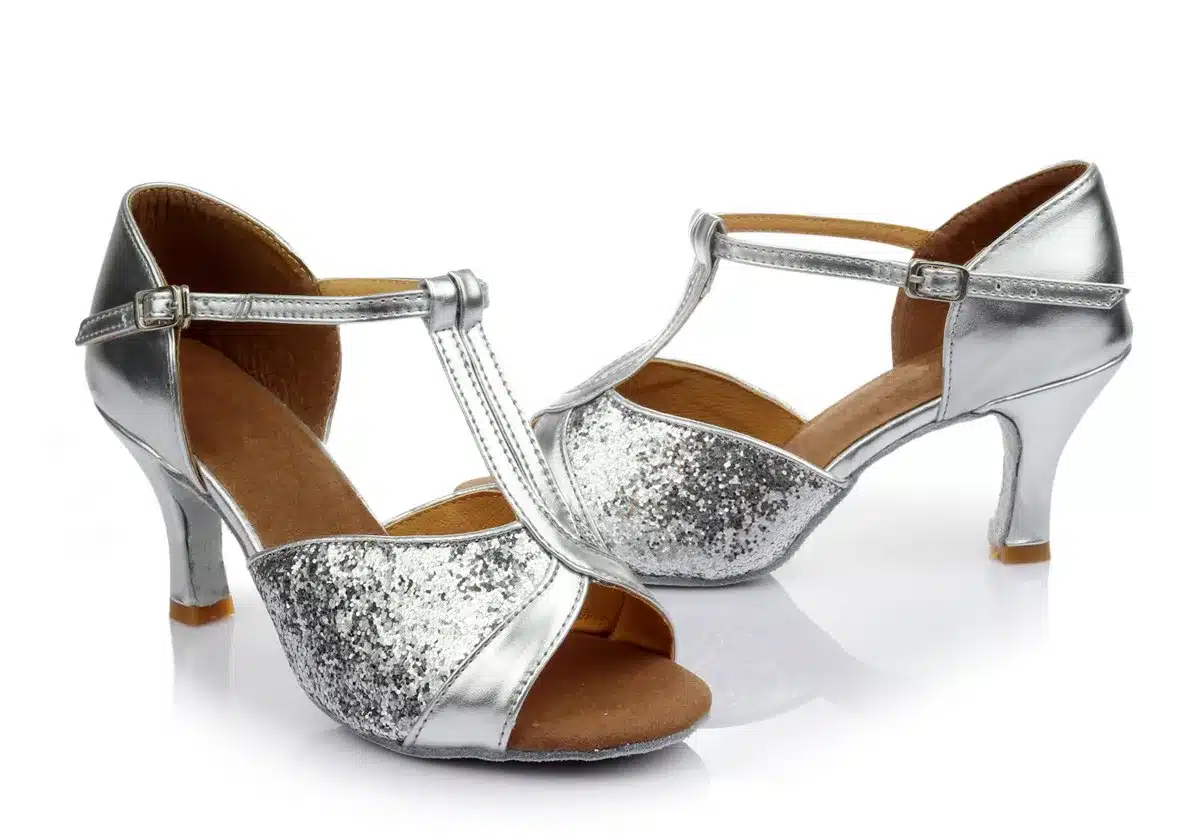 Hot Sale women's Latin dance shoes square and thin heel high quality ladies salsa dance shoes 22