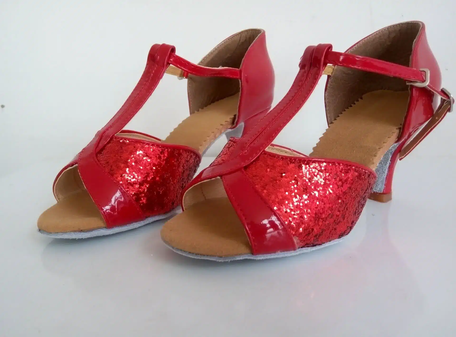 Hot Sale women's Latin dance shoes square and thin heel high quality ladies salsa dance shoes 25