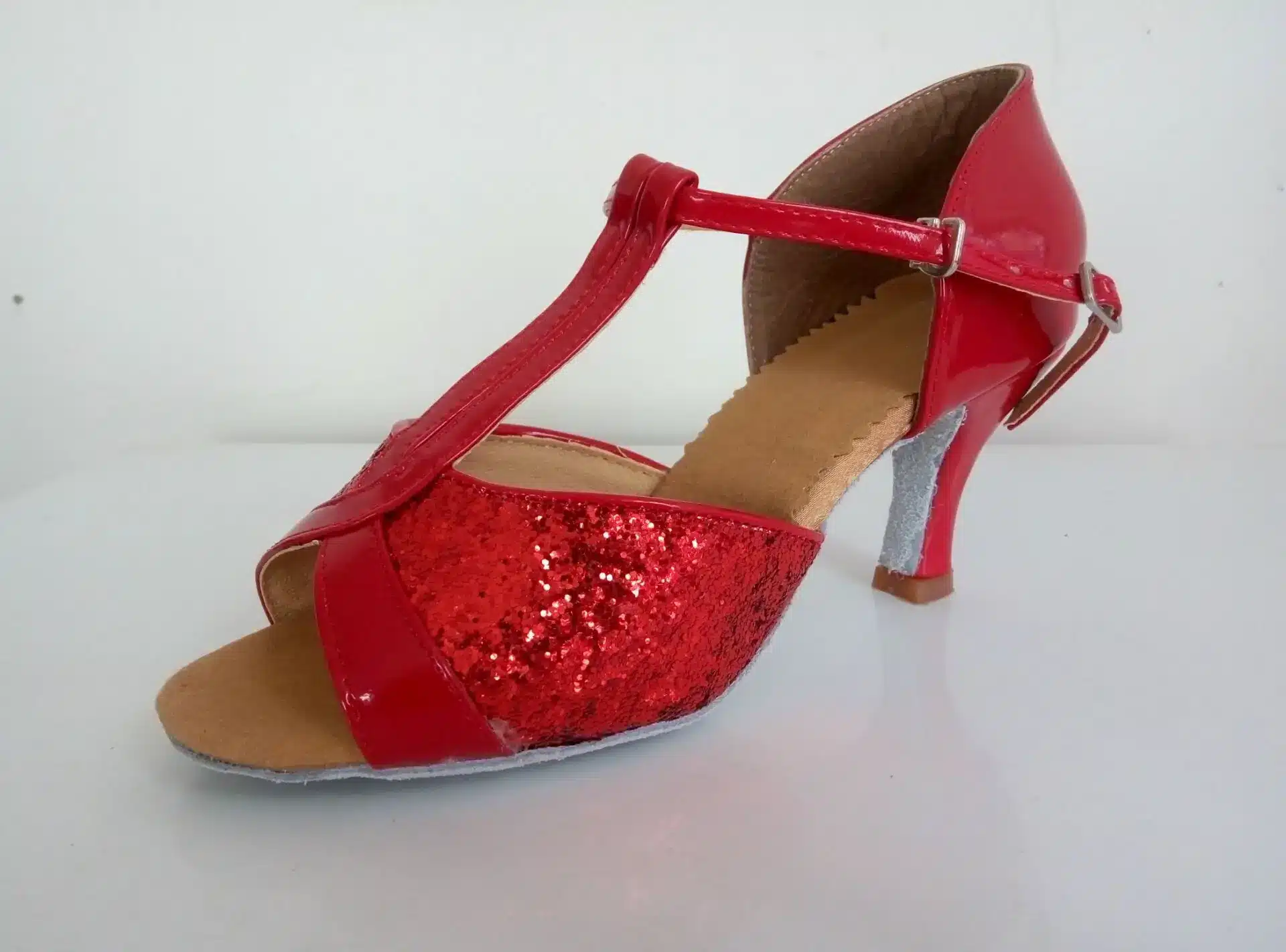 Hot Sale women's Latin dance shoes square and thin heel high quality ladies salsa dance shoes 26
