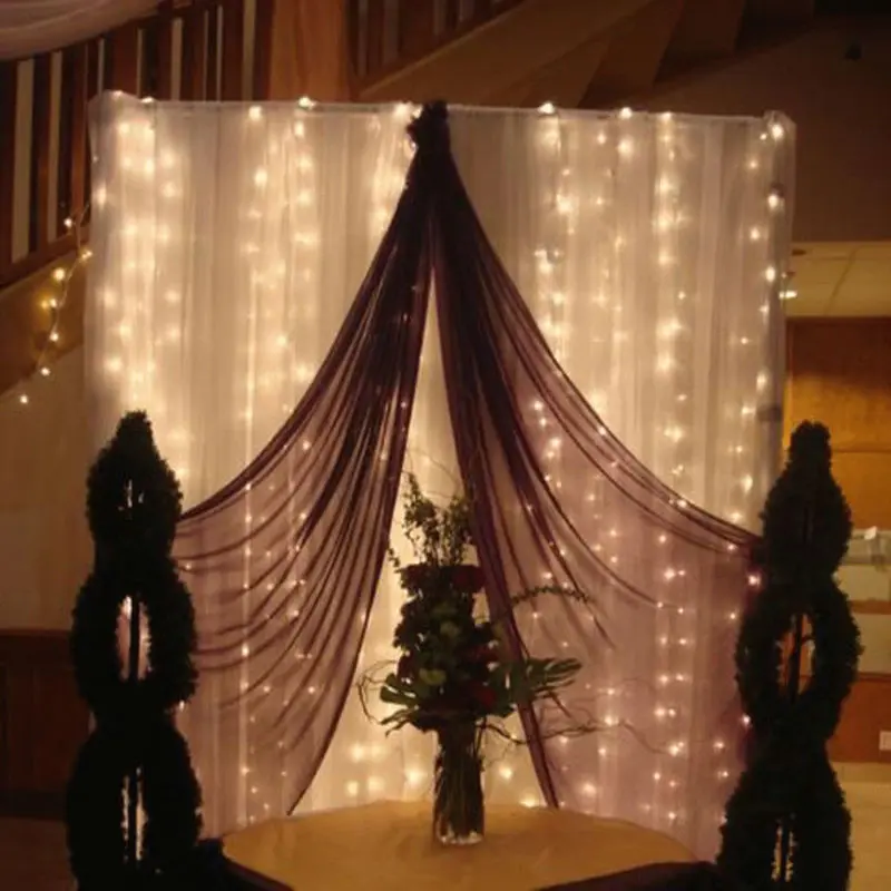 3x3/6x3/10x3m led New Year Christmas Garlands LED Wedding Fairy String light Christmas fairy Light garden party Curtain light 12