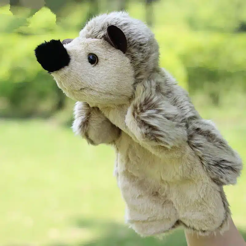 Animal Plush Hand Puppet Doll Toys Pig Cat Owl Monkey Dog Rabbit Shark Bear Puppet Kids Soft Kukla Toys Marionnette 5