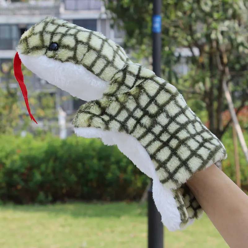 Animal Plush Hand Puppet Doll Toys Pig Cat Owl Monkey Dog Rabbit Shark Bear Puppet Kids Soft Kukla Toys Marionnette 19