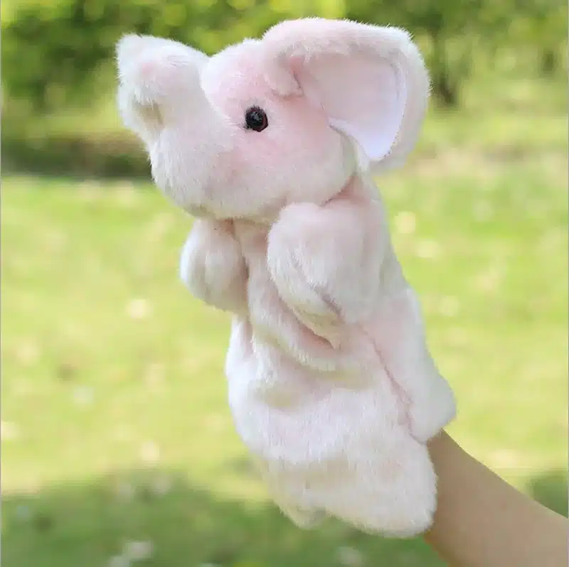 Animal Plush Hand Puppet Doll Toys Pig Cat Owl Monkey Dog Rabbit Shark Bear Puppet Kids Soft Kukla Toys Marionnette 22