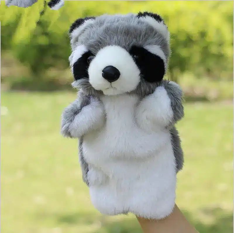 Animal Plush Hand Puppet Doll Toys Pig Cat Owl Monkey Dog Rabbit Shark Bear Puppet Kids Soft Kukla Toys Marionnette 24