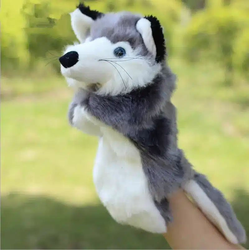 Animal Plush Hand Puppet Doll Toys Pig Cat Owl Monkey Dog Rabbit Shark Bear Puppet Kids Soft Kukla Toys Marionnette 26