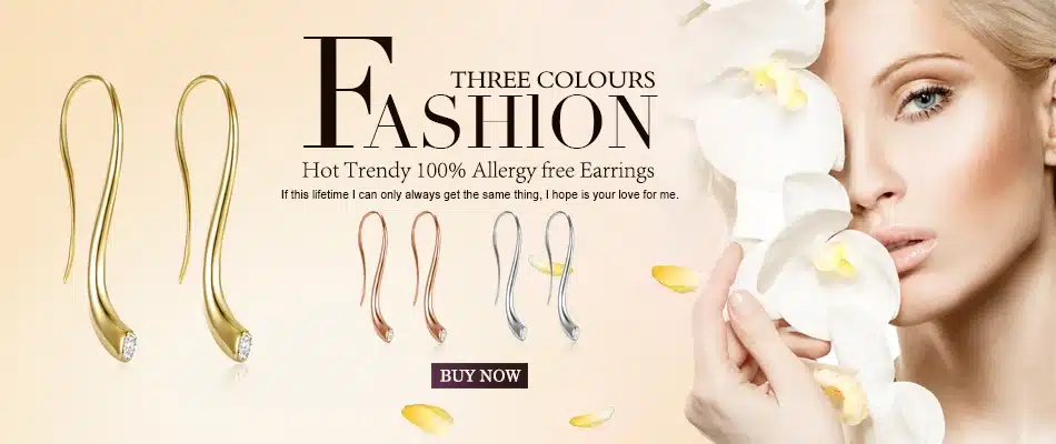 ORSA JEWELS 2017 Hot Trendy Rose Gold Color Earrings 100% Allergy Free Earrings with White Cubic Zirconia Stone Earrings OE168 25