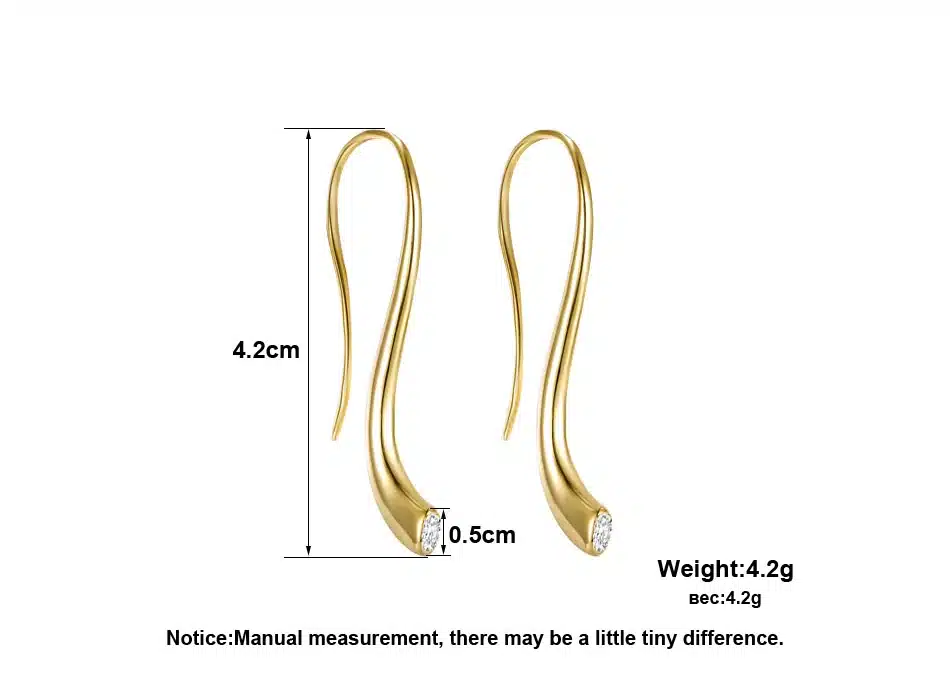 ORSA JEWELS 2017 Hot Trendy Rose Gold Color Earrings 100% Allergy Free Earrings with White Cubic Zirconia Stone Earrings OE168 27