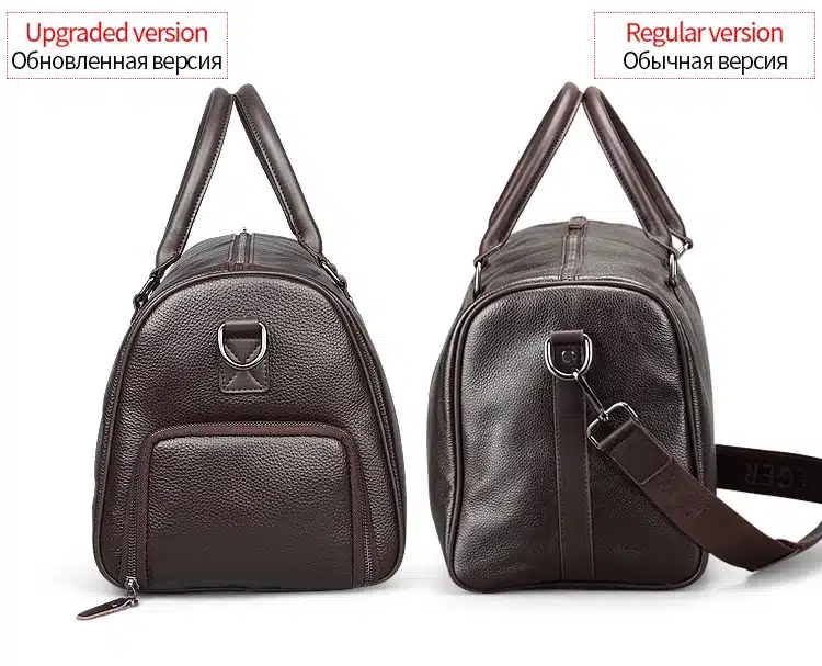 Free shipping FEGER brand fashion extra large weekend duffel bag big genuine leather business men's travel bag popular design 8