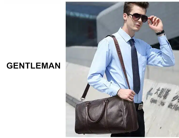 Free shipping FEGER brand fashion extra large weekend duffel bag big genuine leather business men's travel bag popular design 29