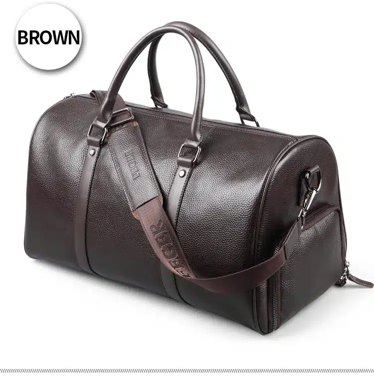 Free shipping FEGER brand fashion extra large weekend duffel bag big genuine leather business men's travel bag popular design 31
