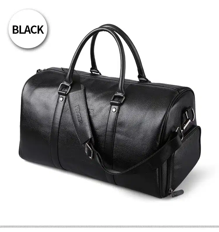 Free shipping FEGER brand fashion extra large weekend duffel bag big genuine leather business men's travel bag popular design 35