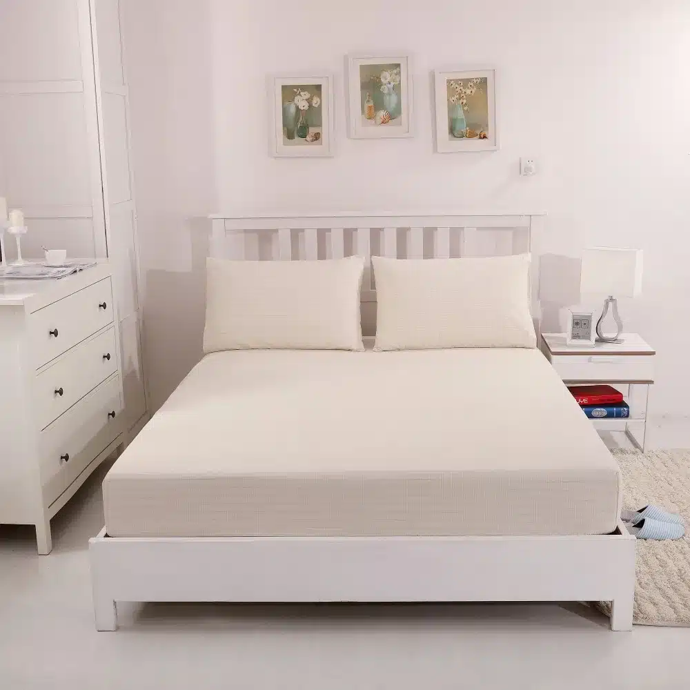 Earthing Fitted sheet Earth Bedspread by Grounding Cotton $ Silver Conductive EMF protection from Health Queen size (153*203cm) 8
