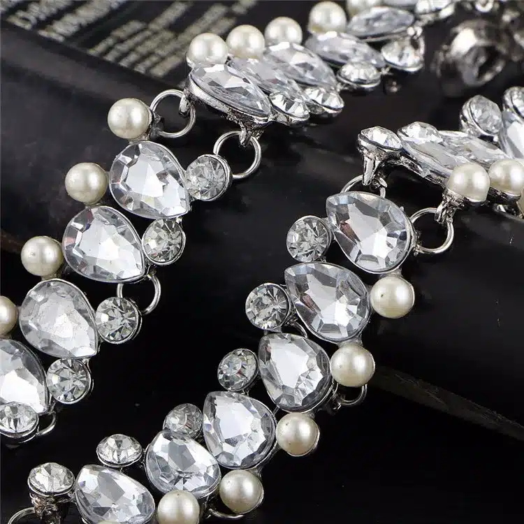 17KM Boho Collar Choker Water Drop Crystal Beads Choker Necklace &pendant Vintage Simulated Pearl Statement Beads Maxi Jewelry 44