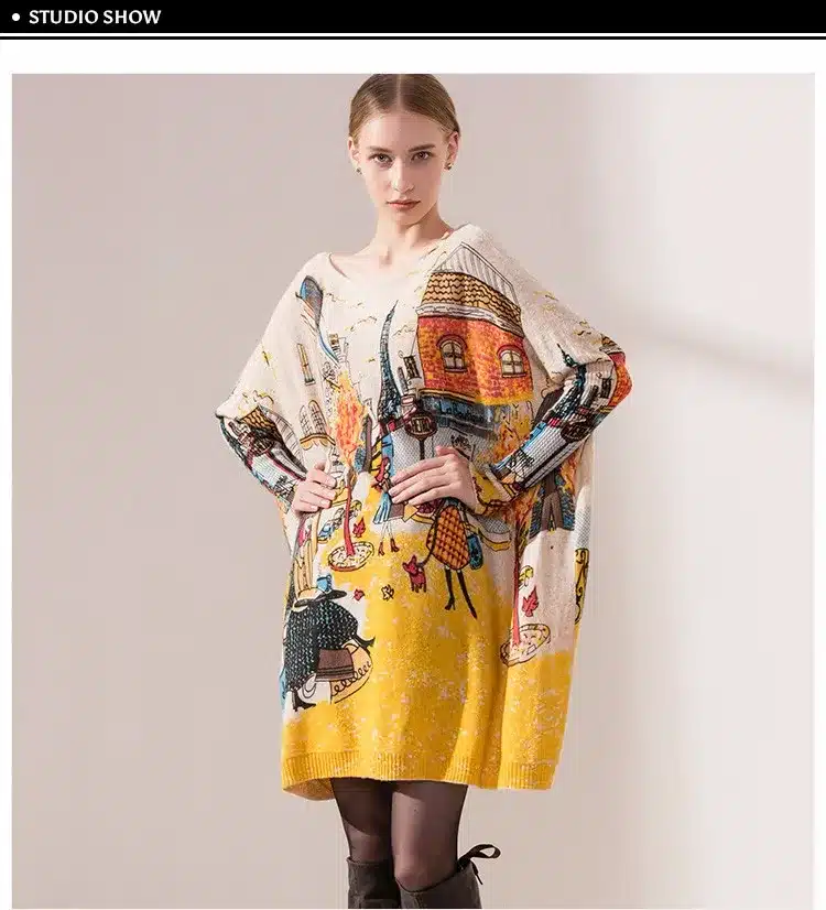 New 2017 Autumn Casual Long Women Sweater Coat Batwing Sleeve Loose Women's Sweaters Clothes Pullovers Fashion Pullover Clothing 15