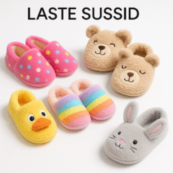 Erinevates värvides ja disainides laste sussid