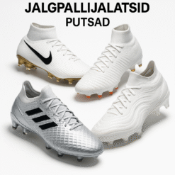Erinevat stiili mitmed jalgpallijalatsid ja putsad
