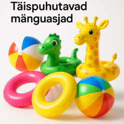 Erinevad täispuhutavad mänguasjad lastele